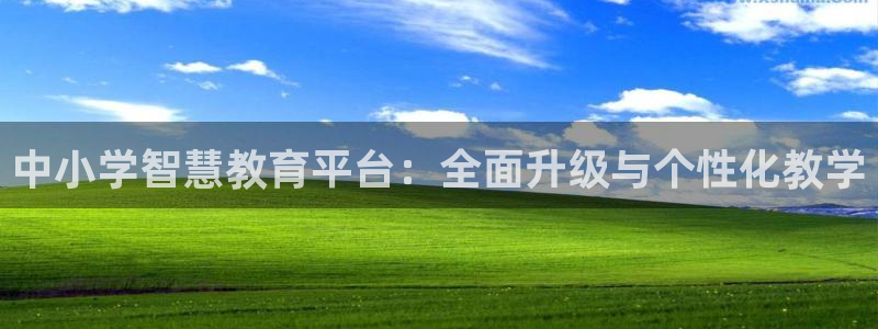 邯大新航娱乐：中小学智慧教育平台：全面升级与个性化教学