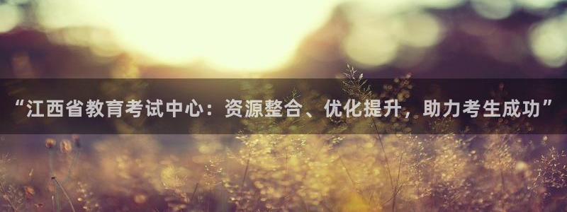 新航娱乐入网要求：“江西省教育考试中心：资源整合、优化提升，