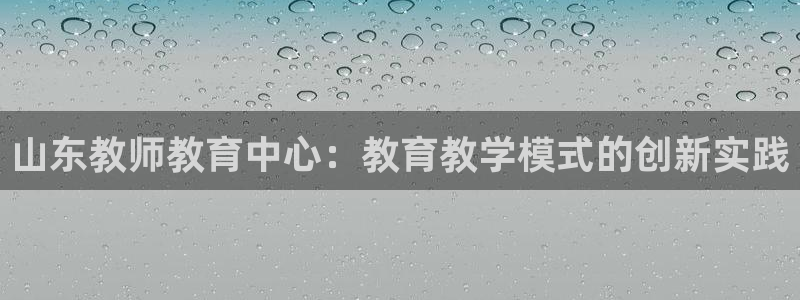 新航娱乐公司简介图片：山东教师教育中心：教育教学模式的创新实